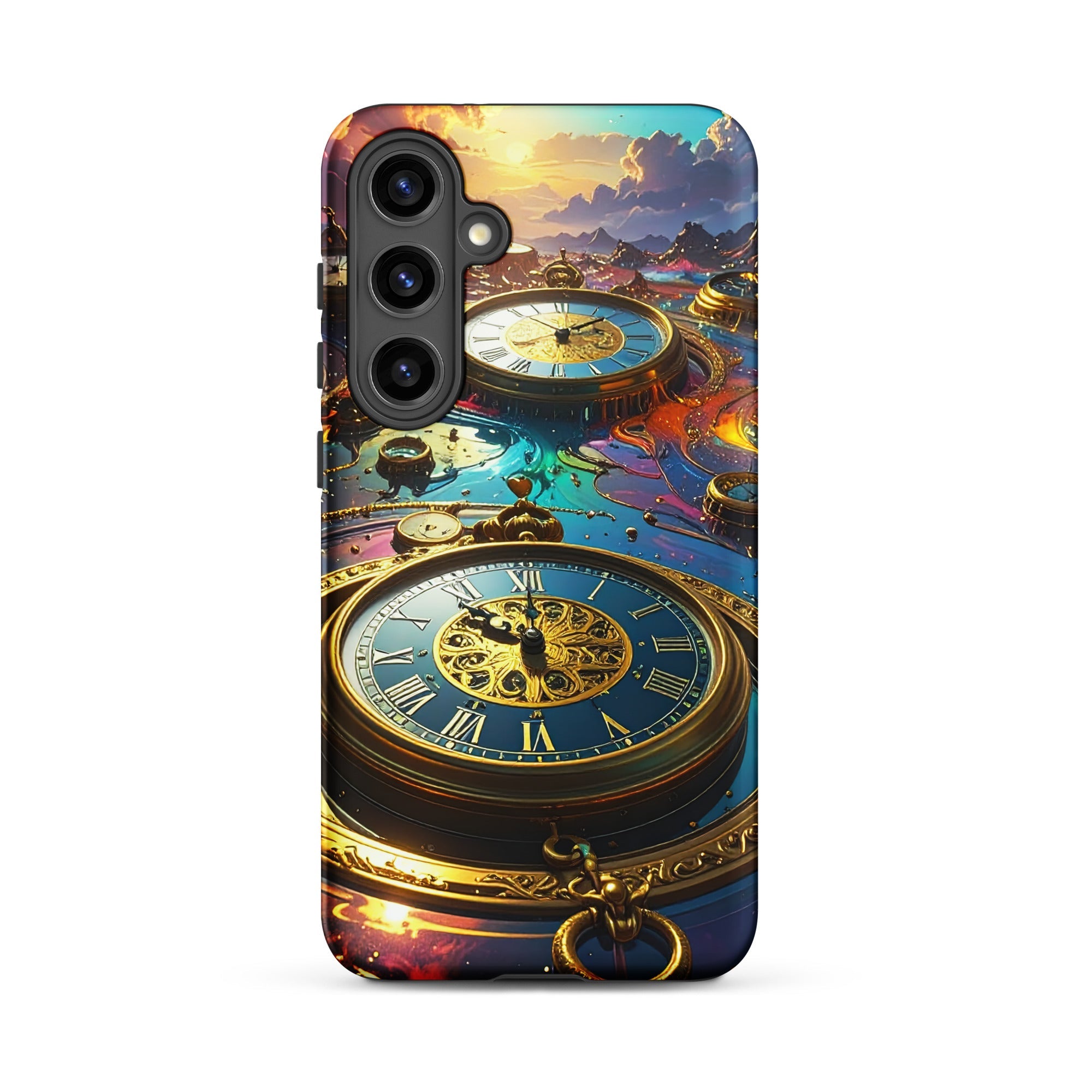 Carcasa Resistente para Samsung - Reino del Reloj Atemporal - CeluMovil