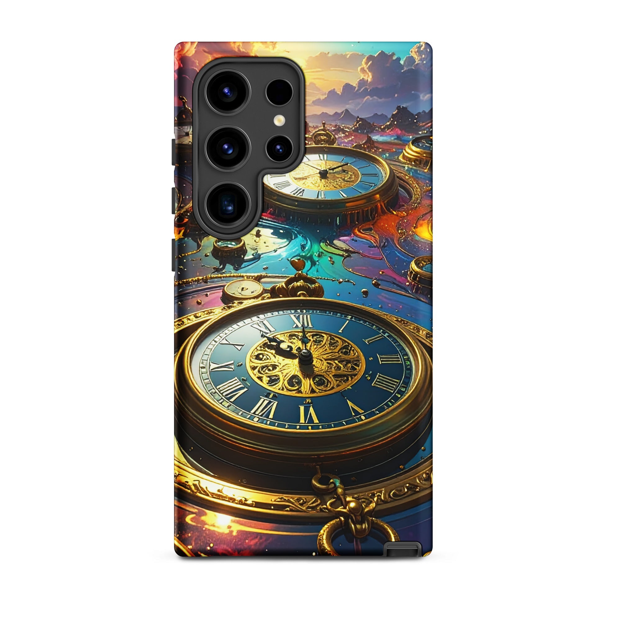 Carcasa Resistente para Samsung - Reino del Reloj Atemporal - CeluMovil