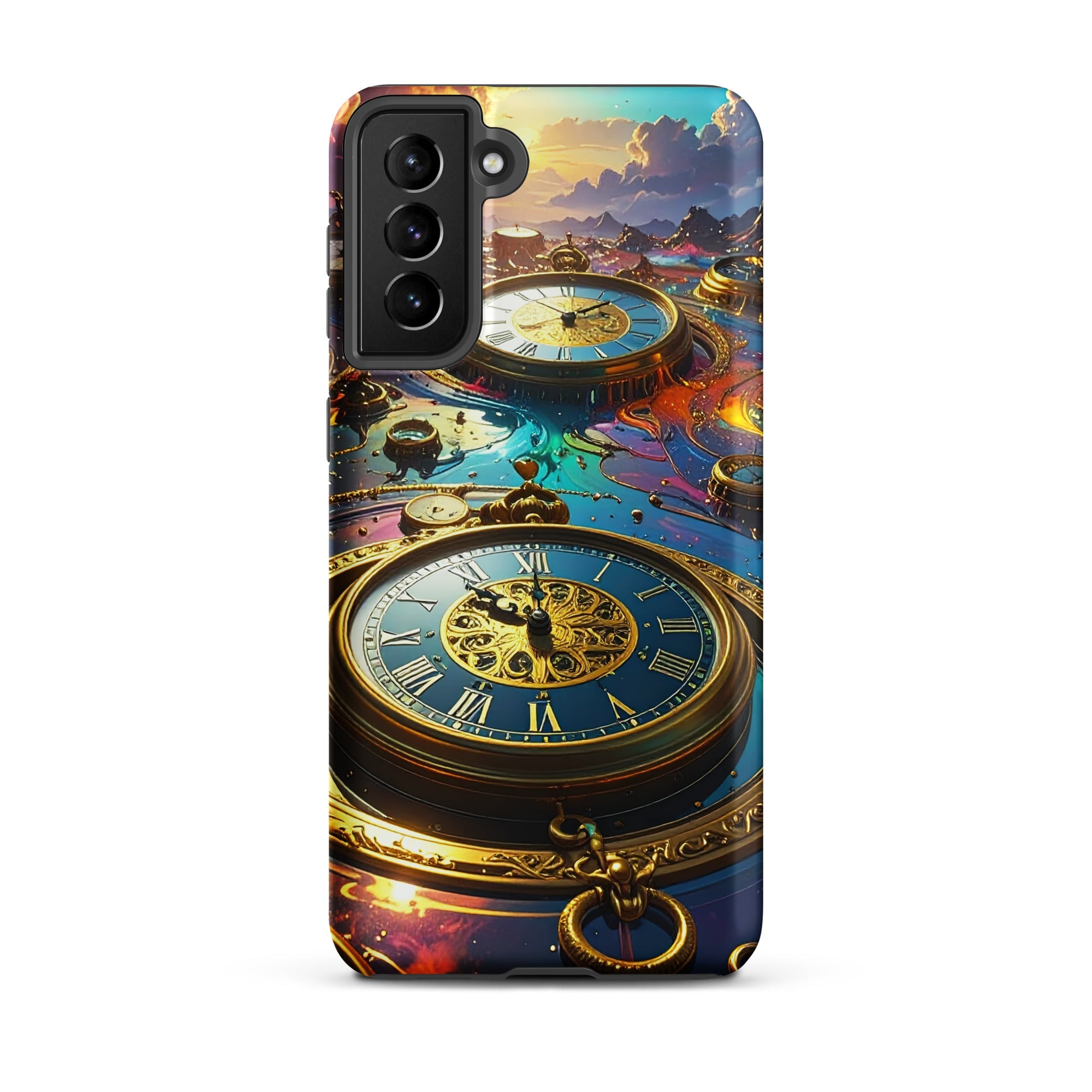 Carcasa Resistente para Samsung - Reino del Reloj Atemporal - CeluMovil