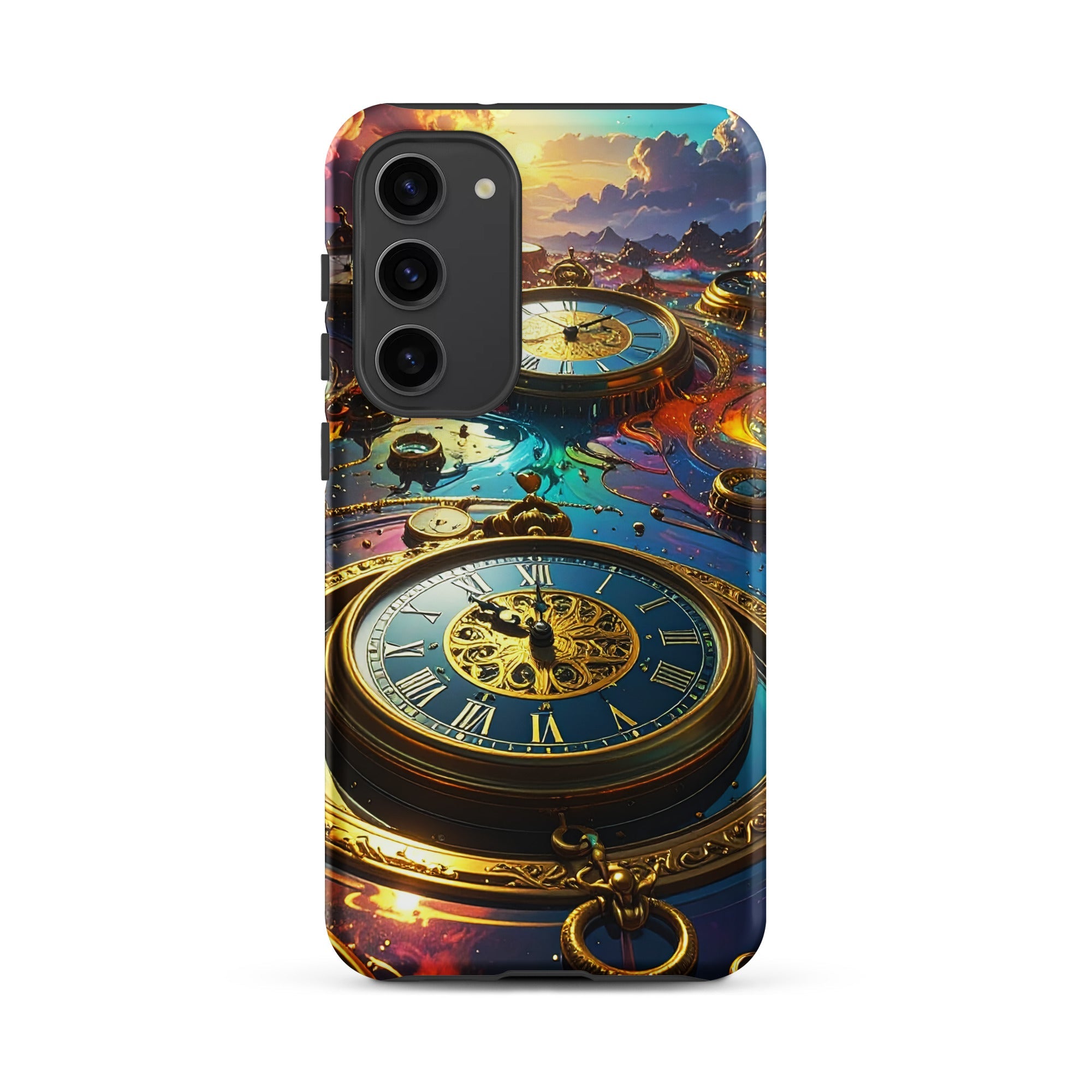 Carcasa Resistente para Samsung - Reino del Reloj Atemporal - CeluMovil