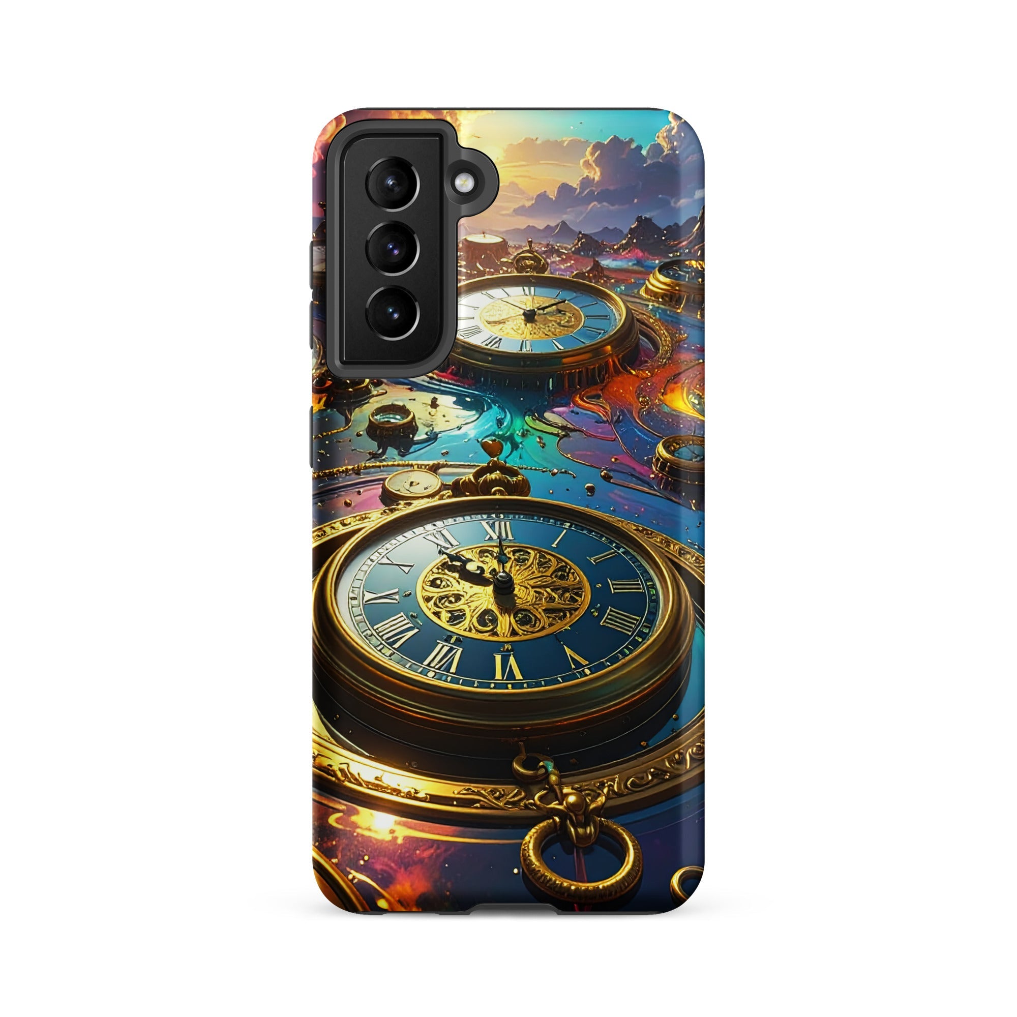 Carcasa Resistente para Samsung - Reino del Reloj Atemporal - CeluMovil