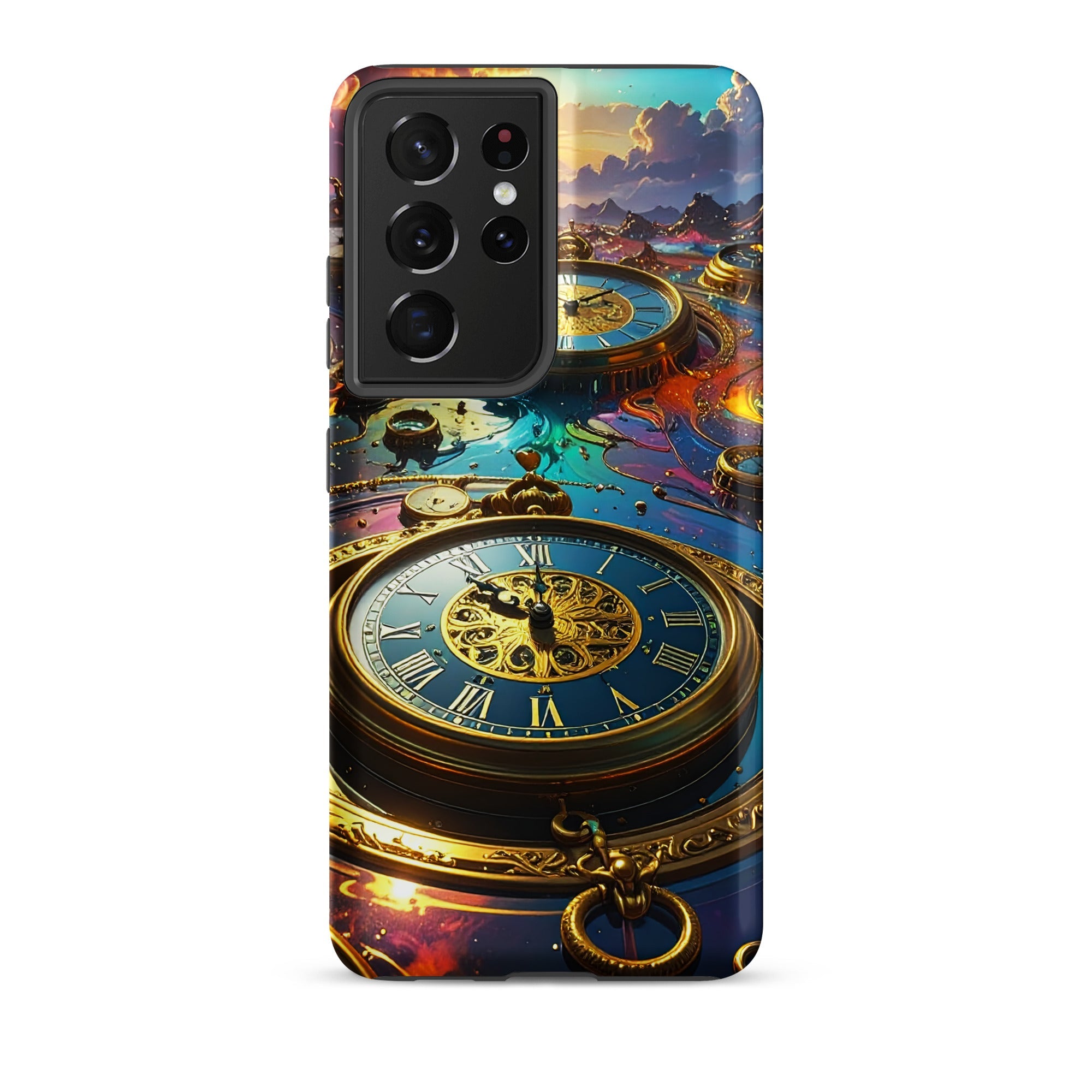 Carcasa Resistente para Samsung - Reino del Reloj Atemporal - CeluMovil