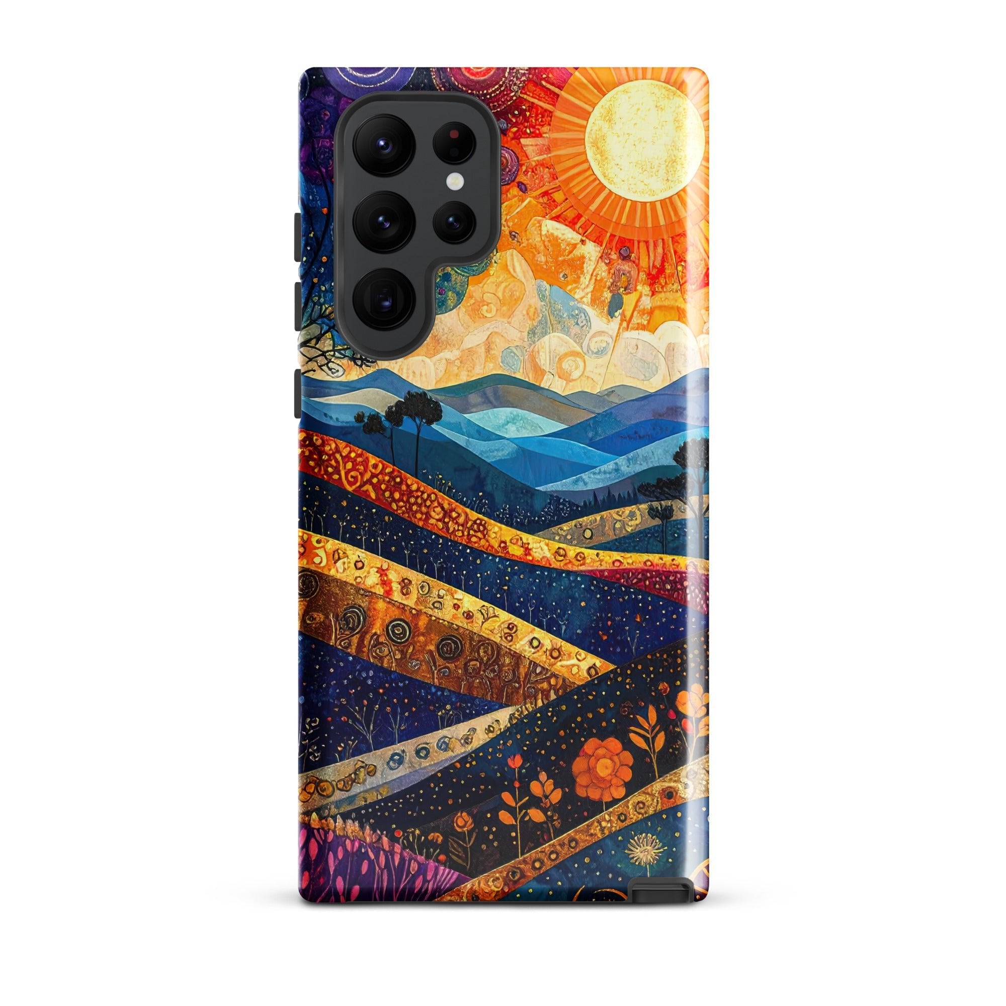 Carcasa Resistente para Samsung - Resplandor Radiante de Montaña - CeluMovil