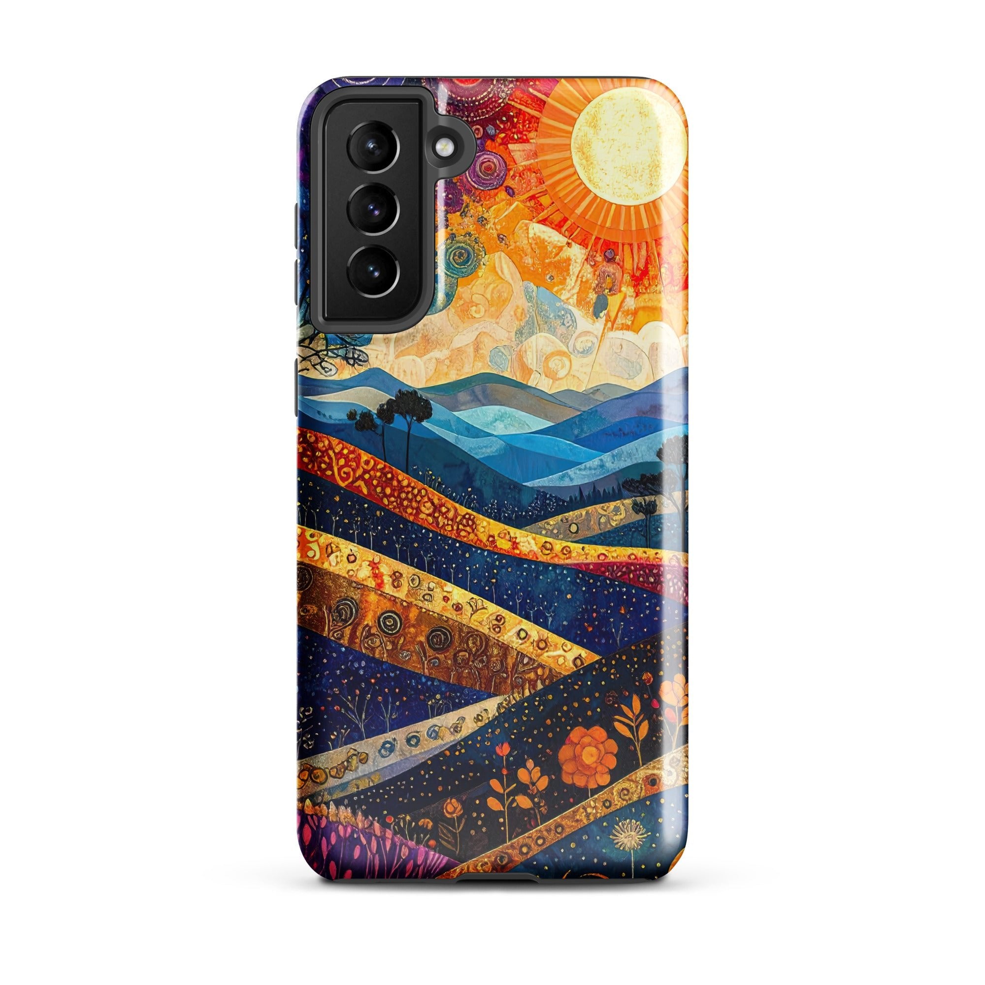 Carcasa Resistente para Samsung - Resplandor Radiante de Montaña - CeluMovil