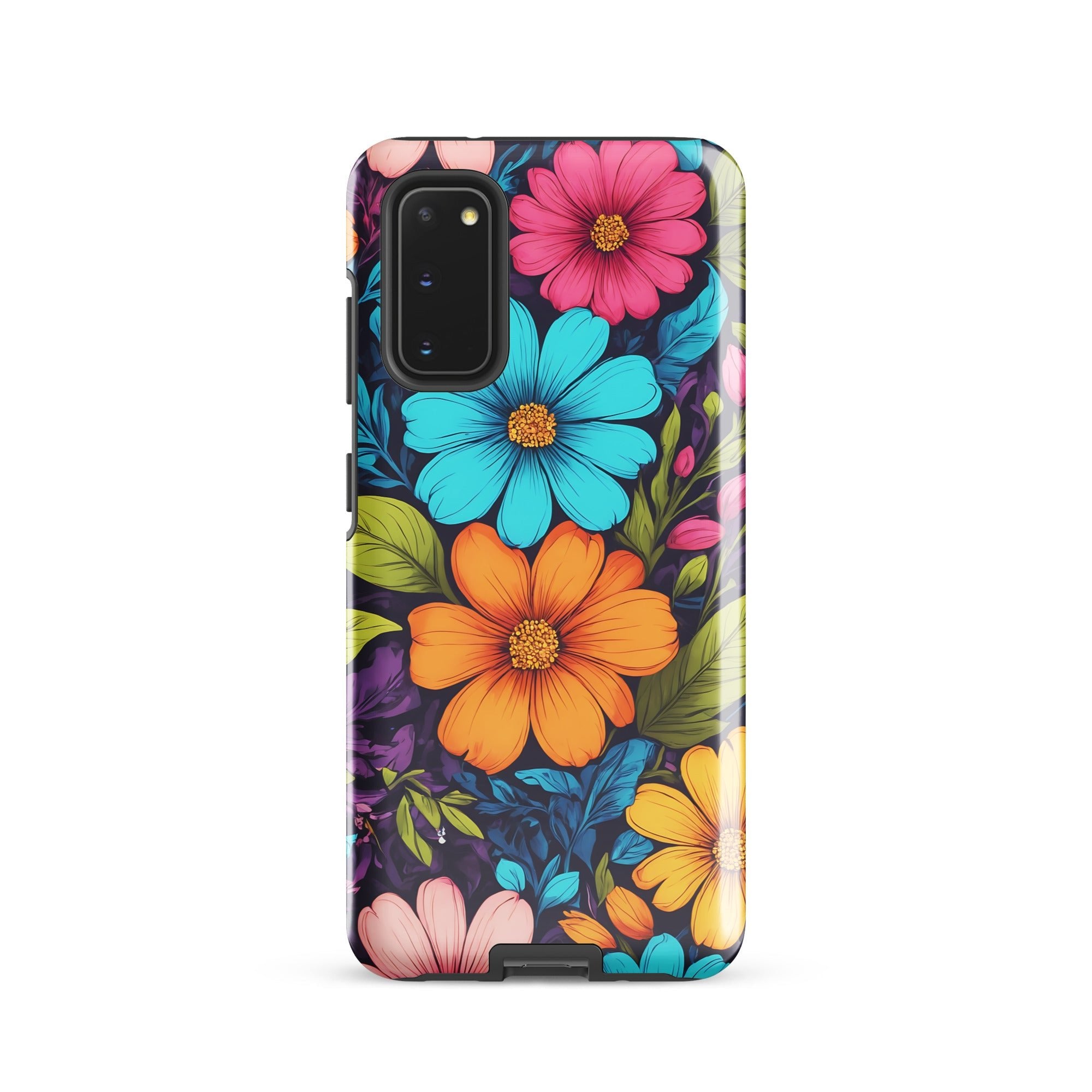 Carcasa resistente para Samsung - Vibrante diseño botánico - CeluMovil