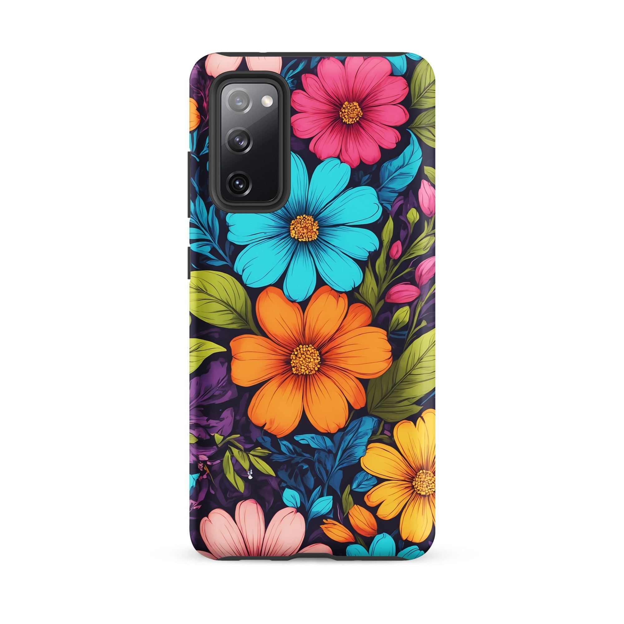 Carcasa resistente para Samsung - Vibrante diseño botánico - CeluMovil