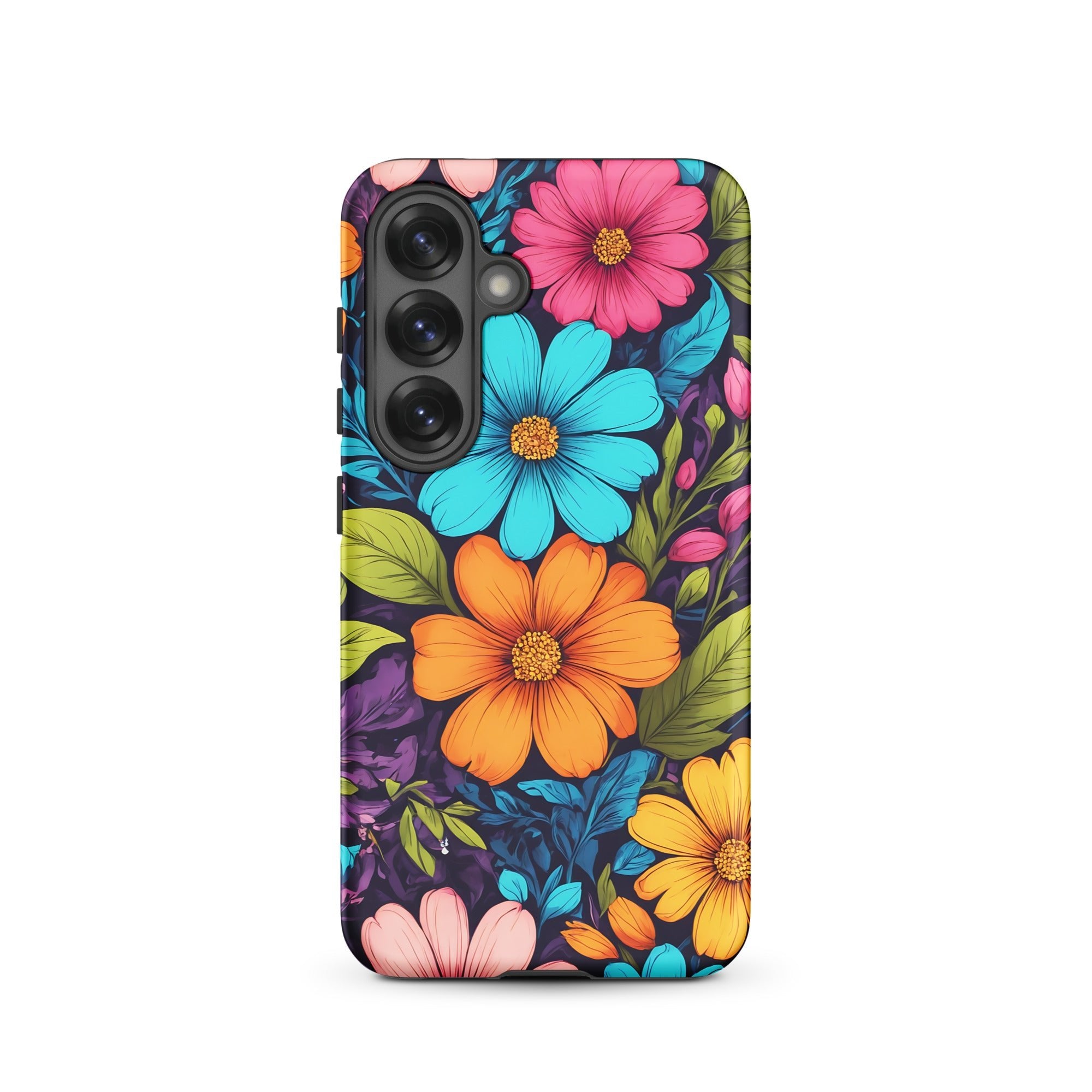 Carcasa resistente para Samsung - Vibrante diseño botánico - CeluMovil