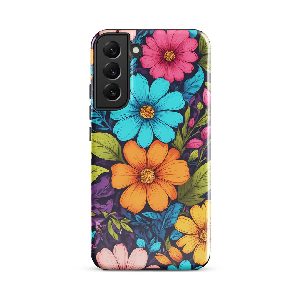 Carcasa resistente para Samsung - Vibrante diseño botánico - CeluMovil