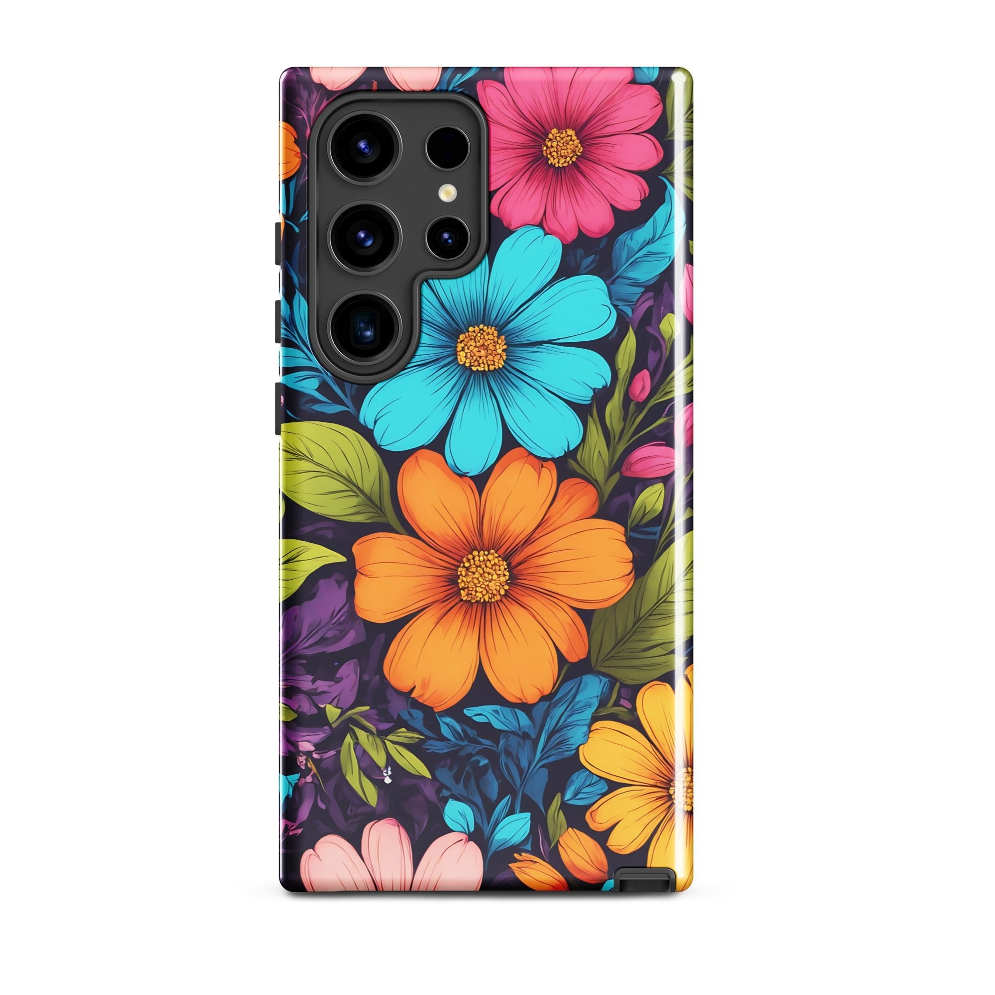 Carcasa resistente para Samsung - Vibrante diseño botánico - CeluMovil