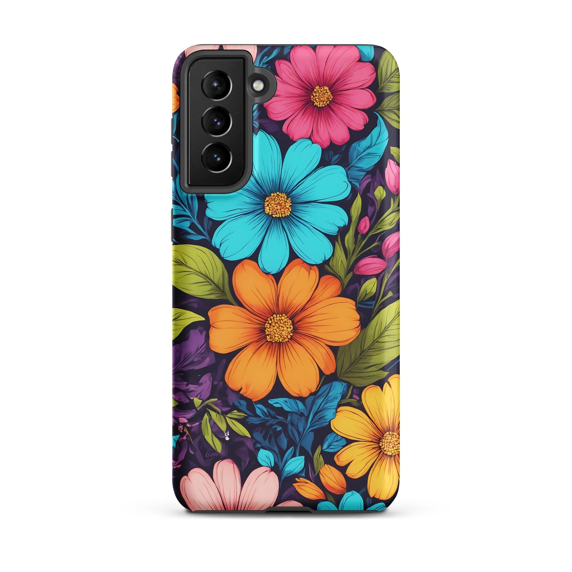 Carcasa resistente para Samsung - Vibrante diseño botánico - CeluMovil