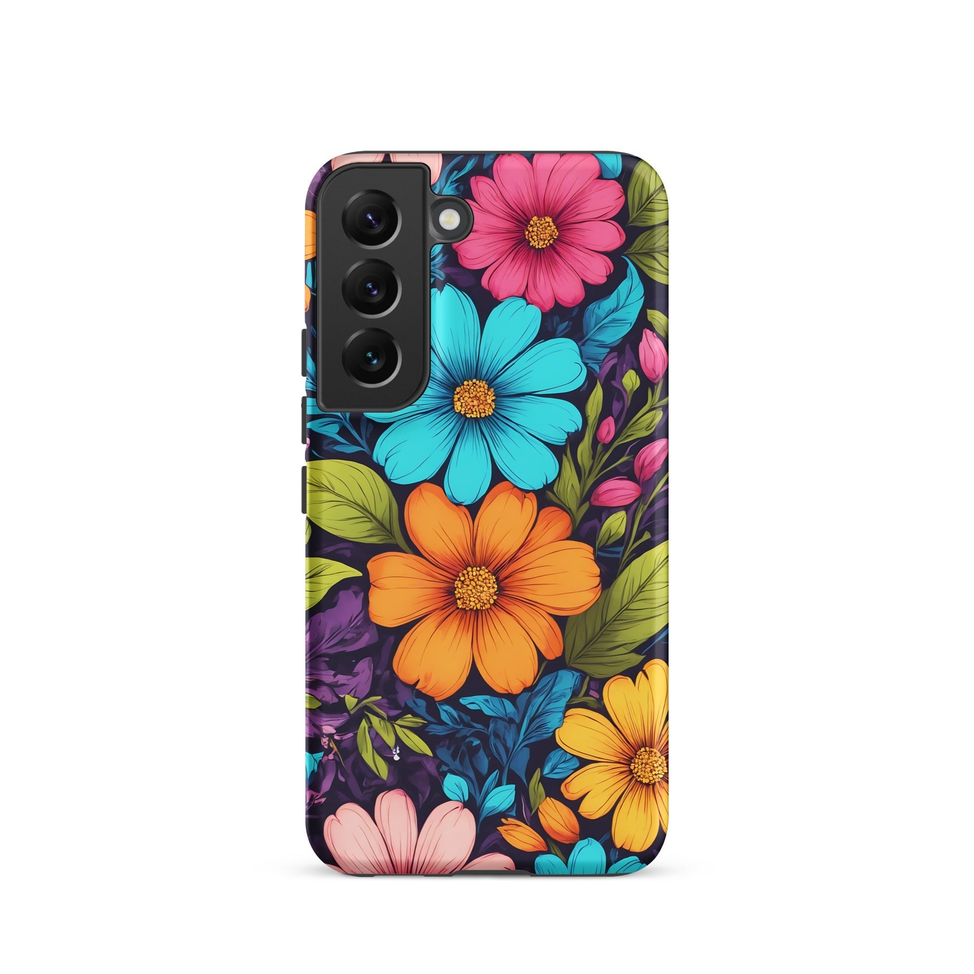 Carcasa resistente para Samsung - Vibrante diseño botánico - CeluMovil