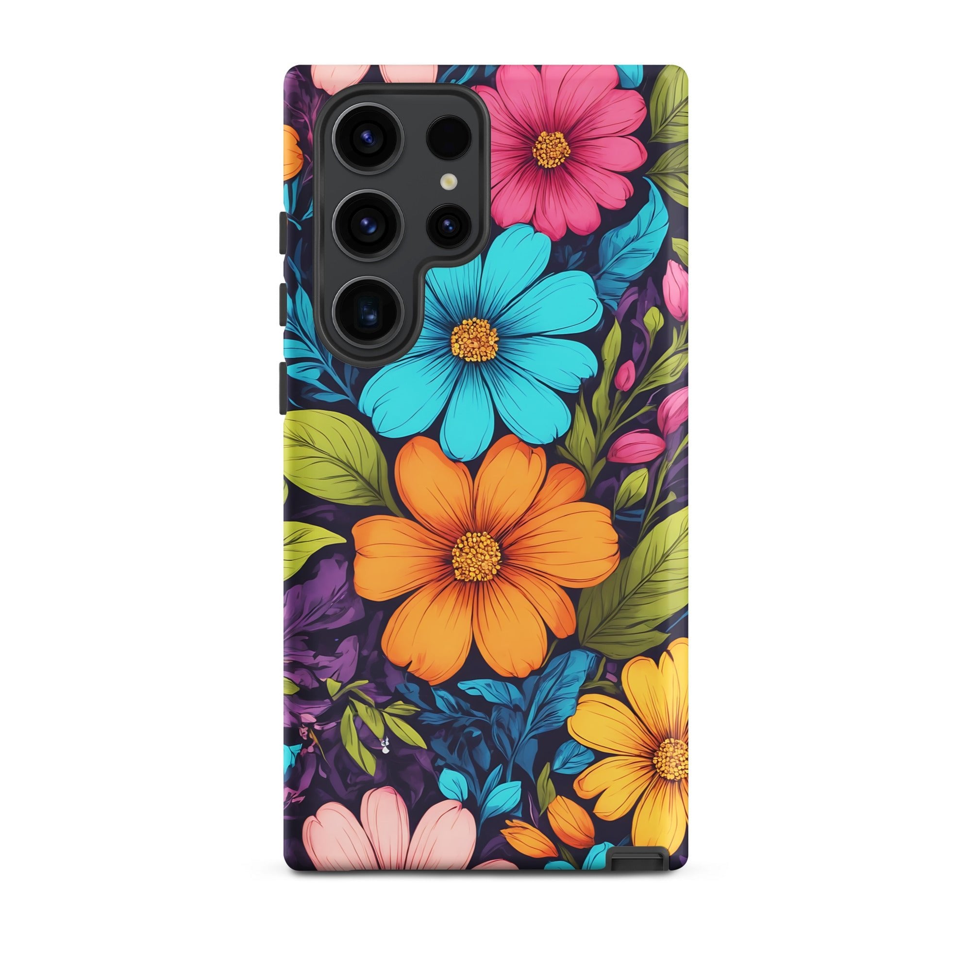 Carcasa resistente para Samsung - Vibrante diseño botánico - CeluMovil