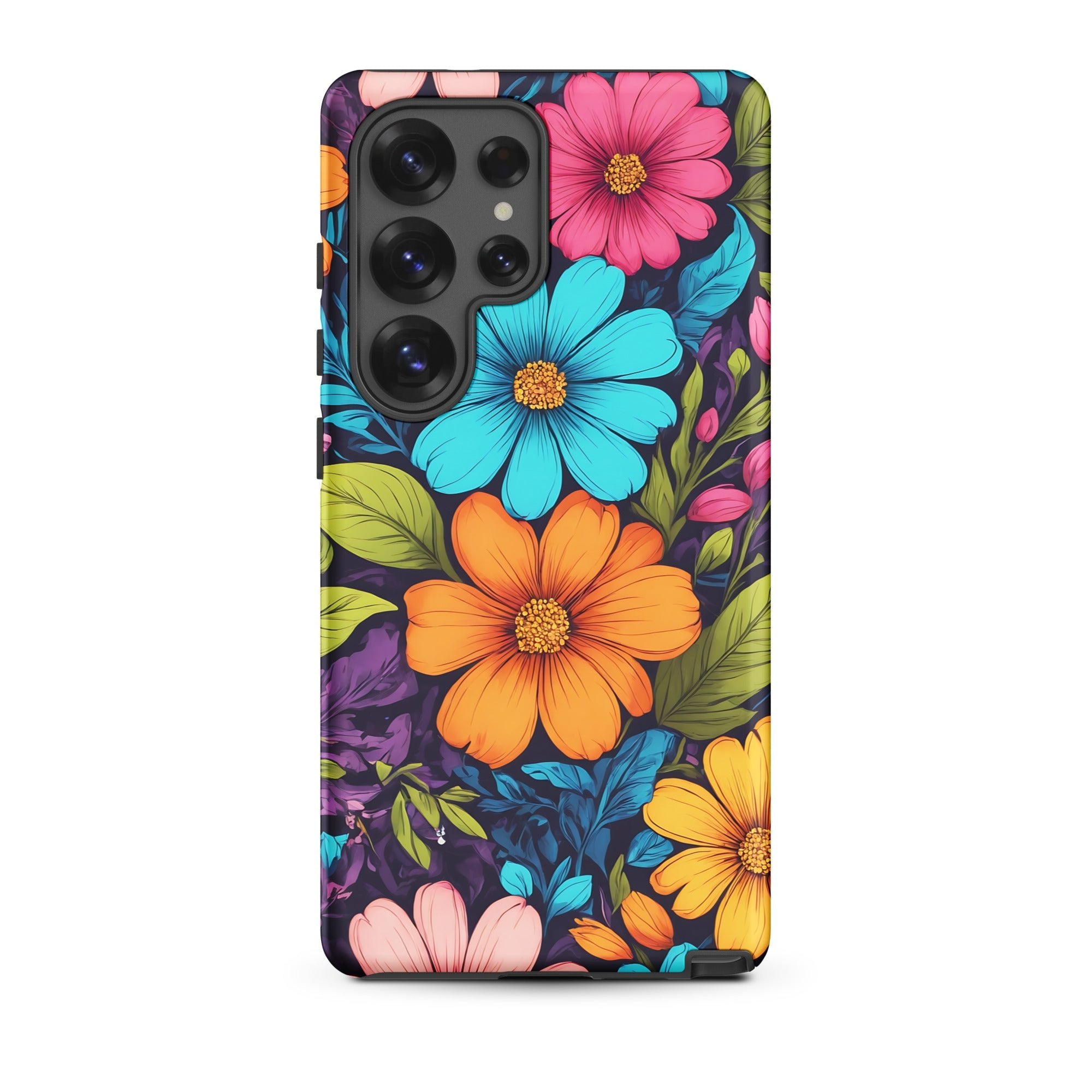 Carcasa resistente para Samsung - Vibrante diseño botánico - CeluMovil