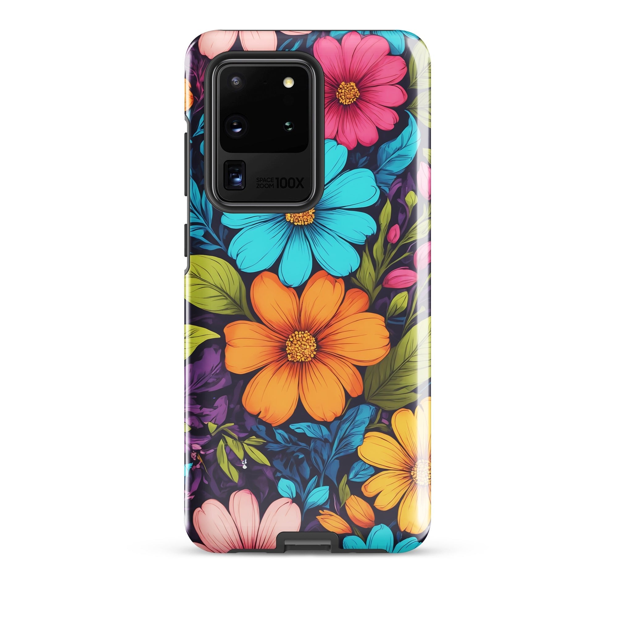 Carcasa resistente para Samsung - Vibrante diseño botánico - CeluMovil