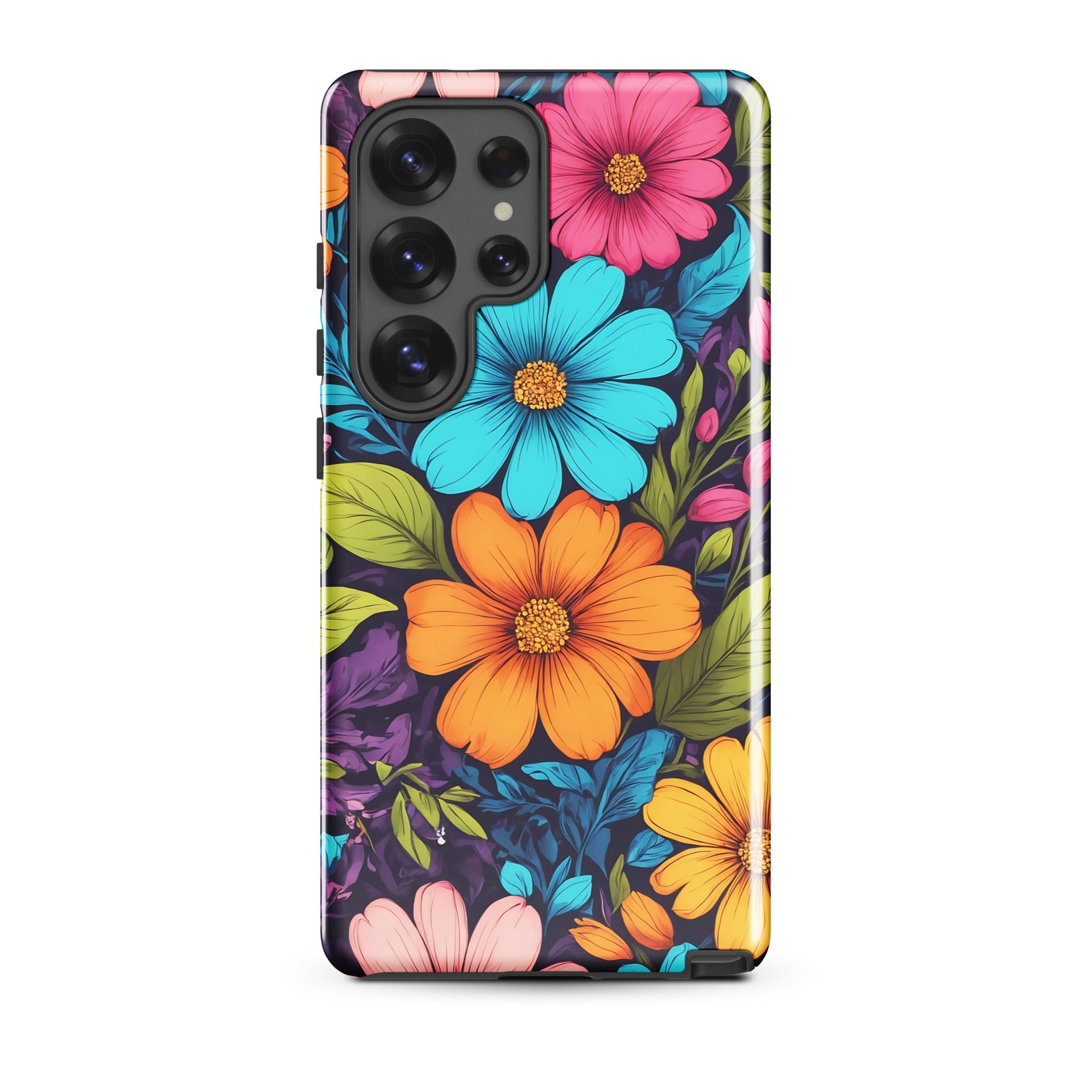 Carcasa resistente para Samsung - Vibrante diseño botánico - CeluMovil