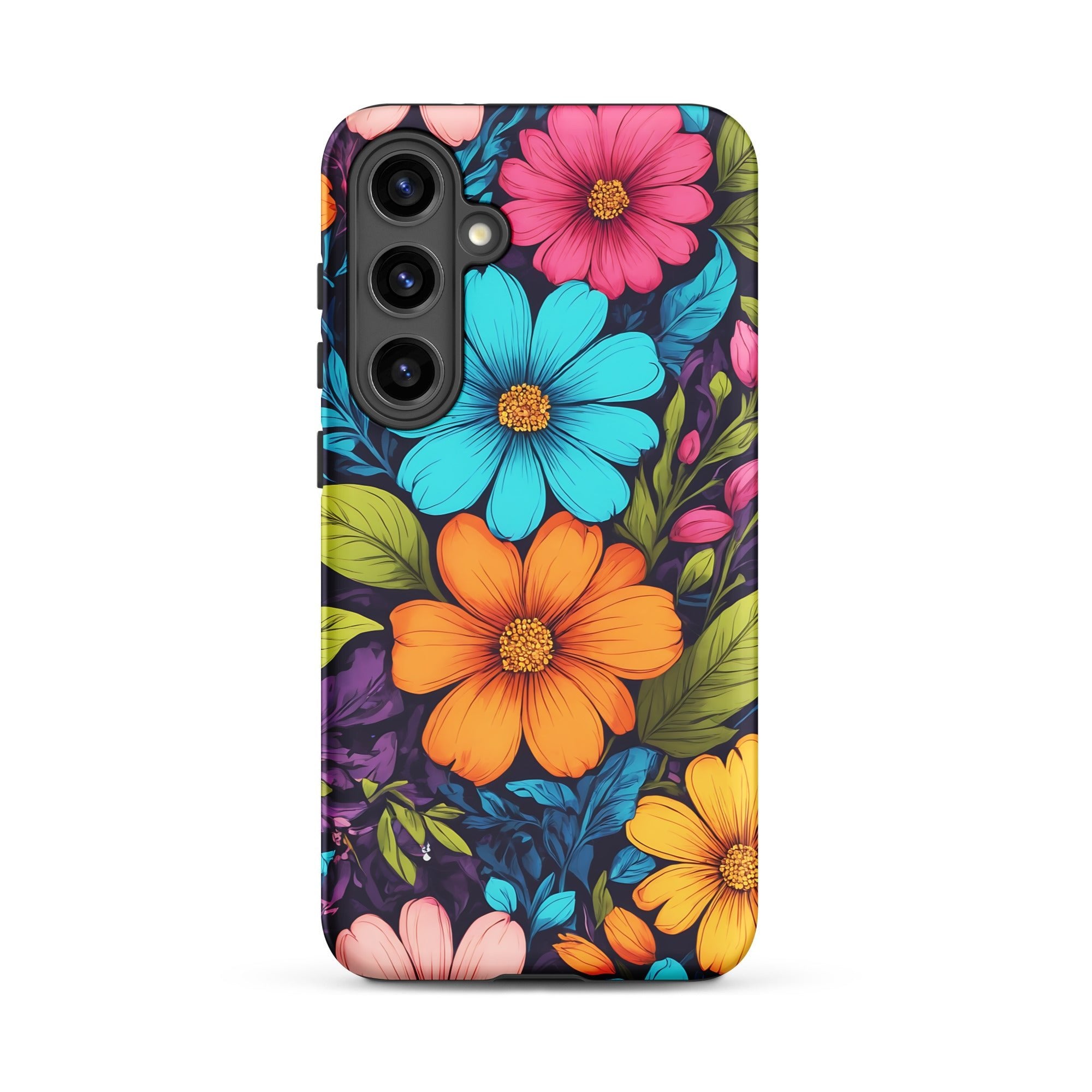 Carcasa resistente para Samsung - Vibrante diseño botánico - CeluMovil