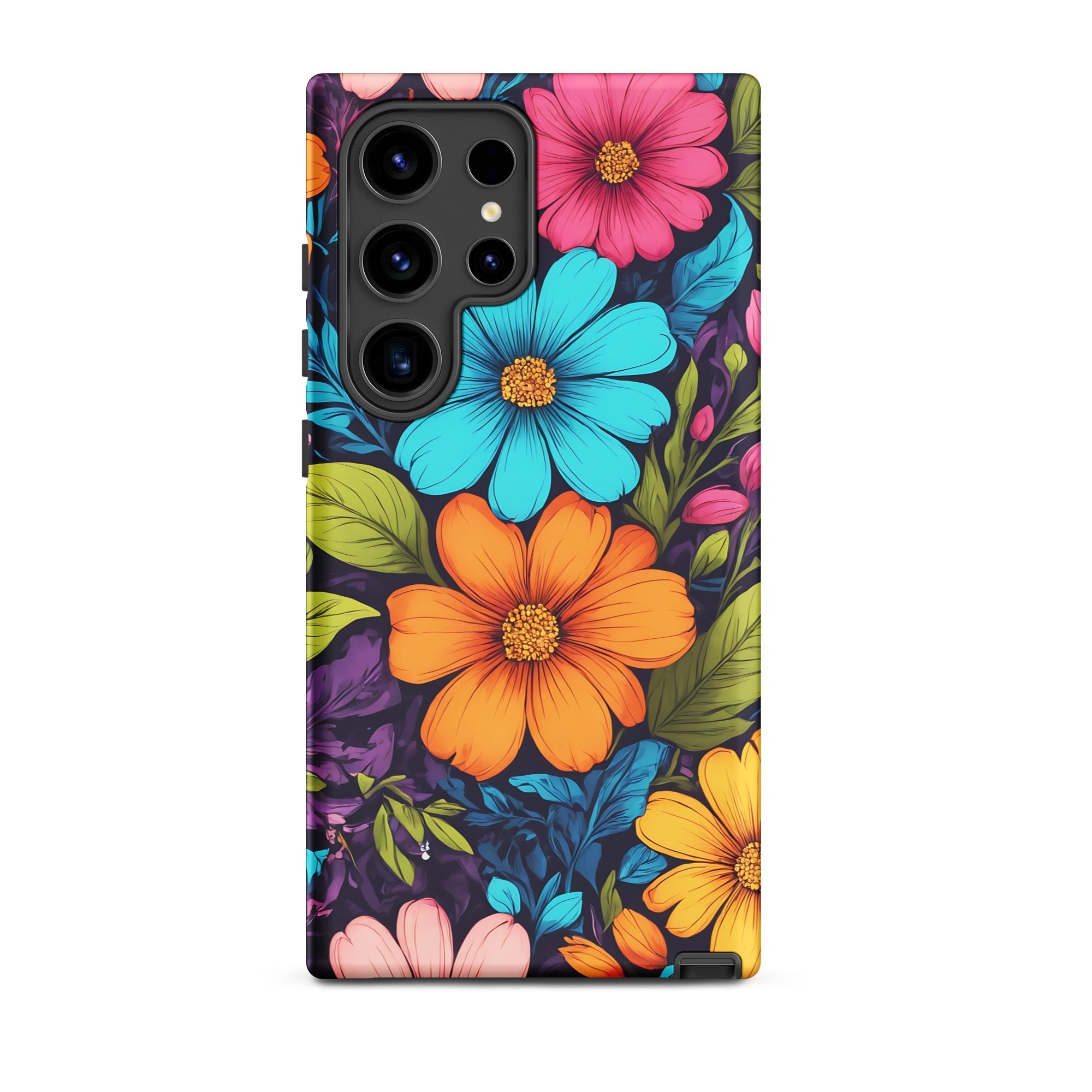 Carcasa resistente para Samsung - Vibrante diseño botánico - CeluMovil