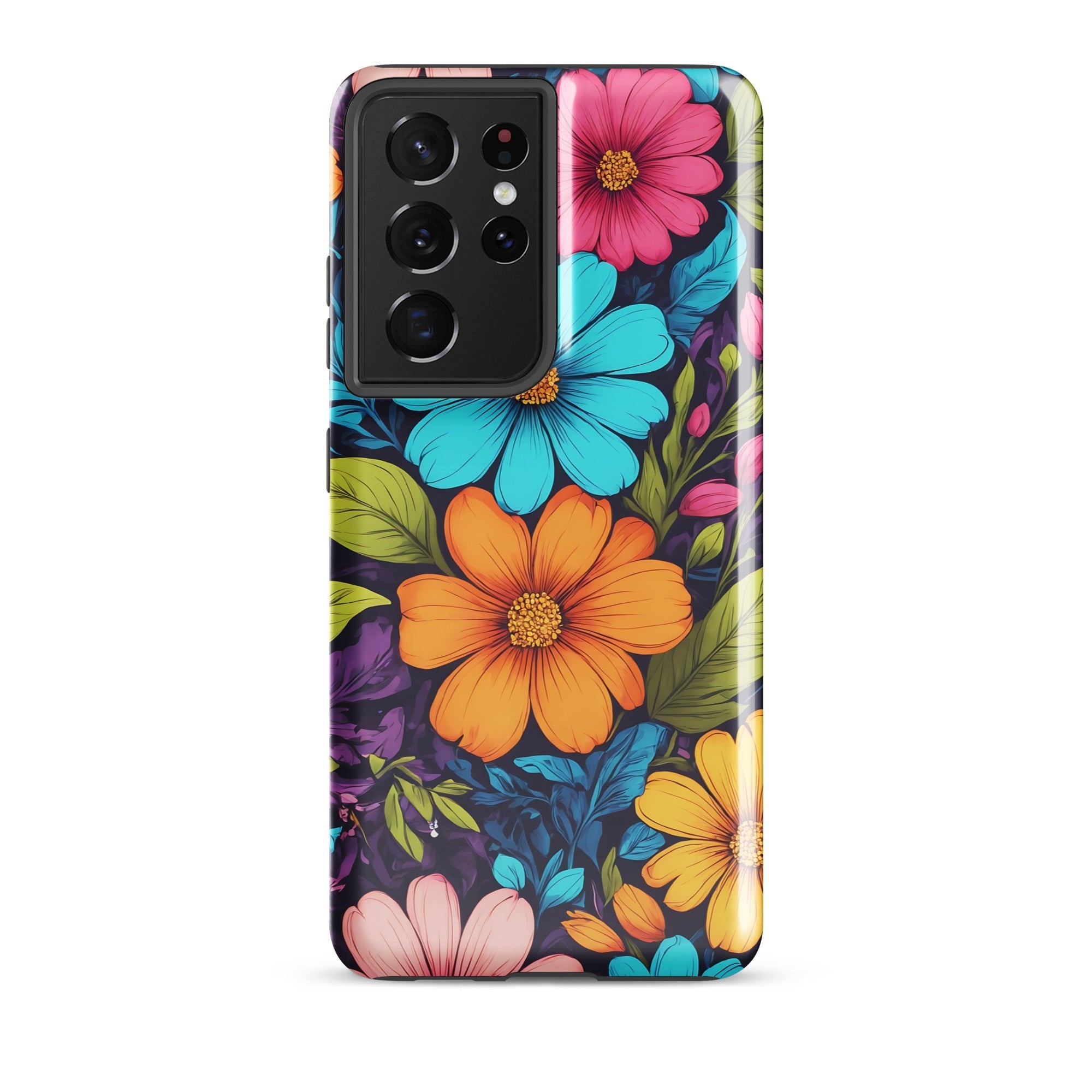 Carcasa resistente para Samsung - Vibrante diseño botánico - CeluMovil