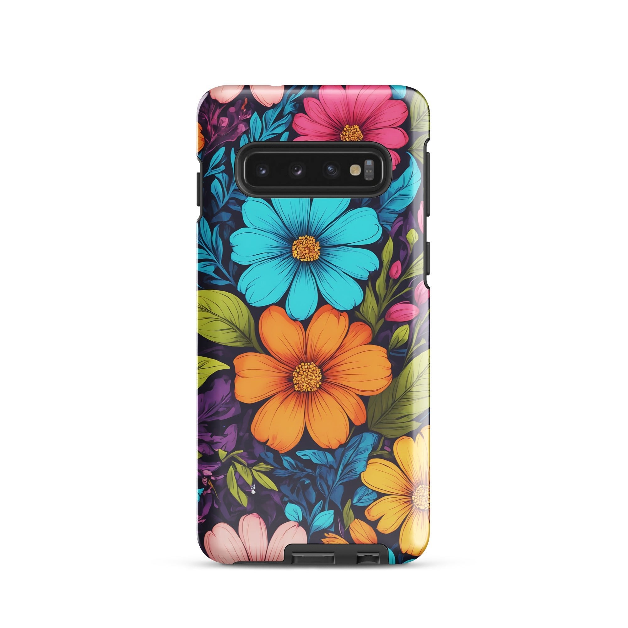 Carcasa resistente para Samsung - Vibrante diseño botánico - CeluMovil