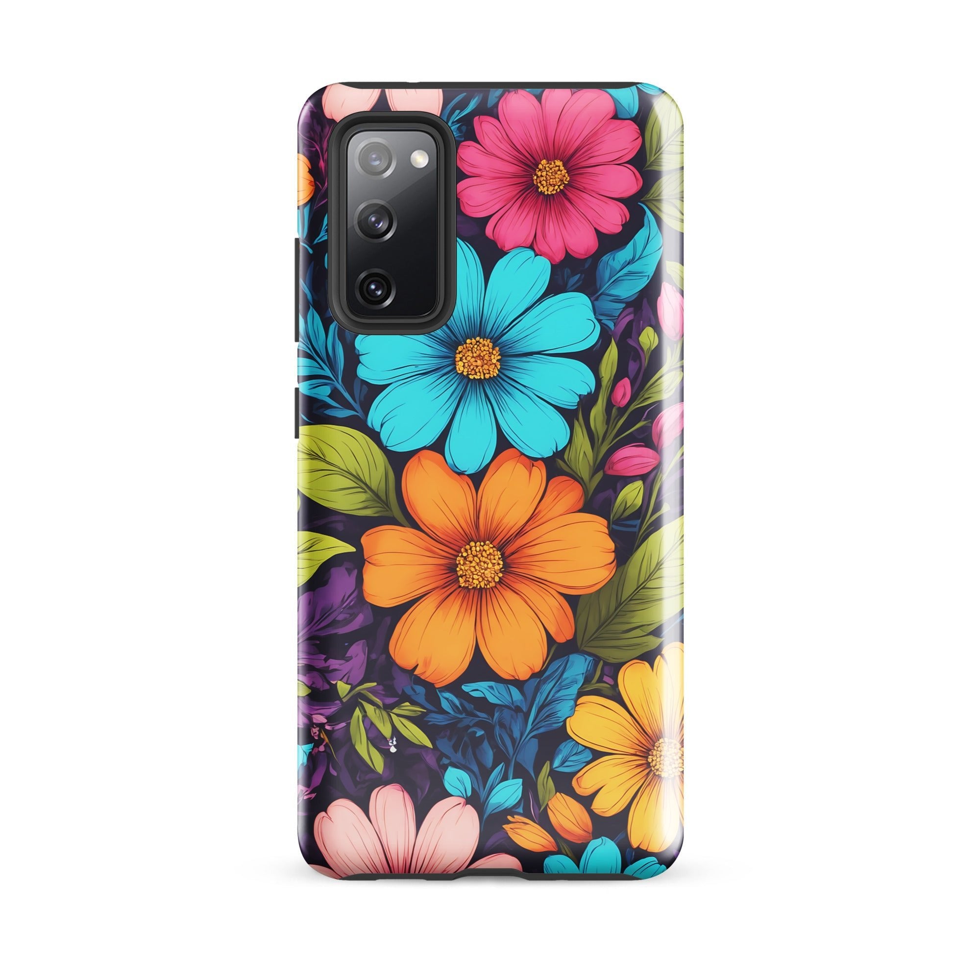 Carcasa resistente para Samsung - Vibrante diseño botánico - CeluMovil