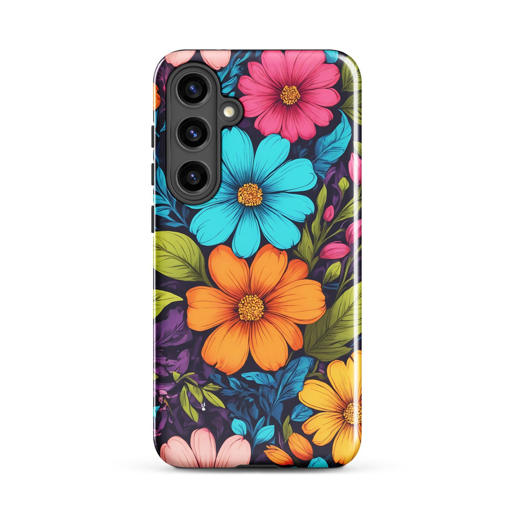 Carcasa resistente para Samsung - Vibrante diseño botánico - CeluMovil