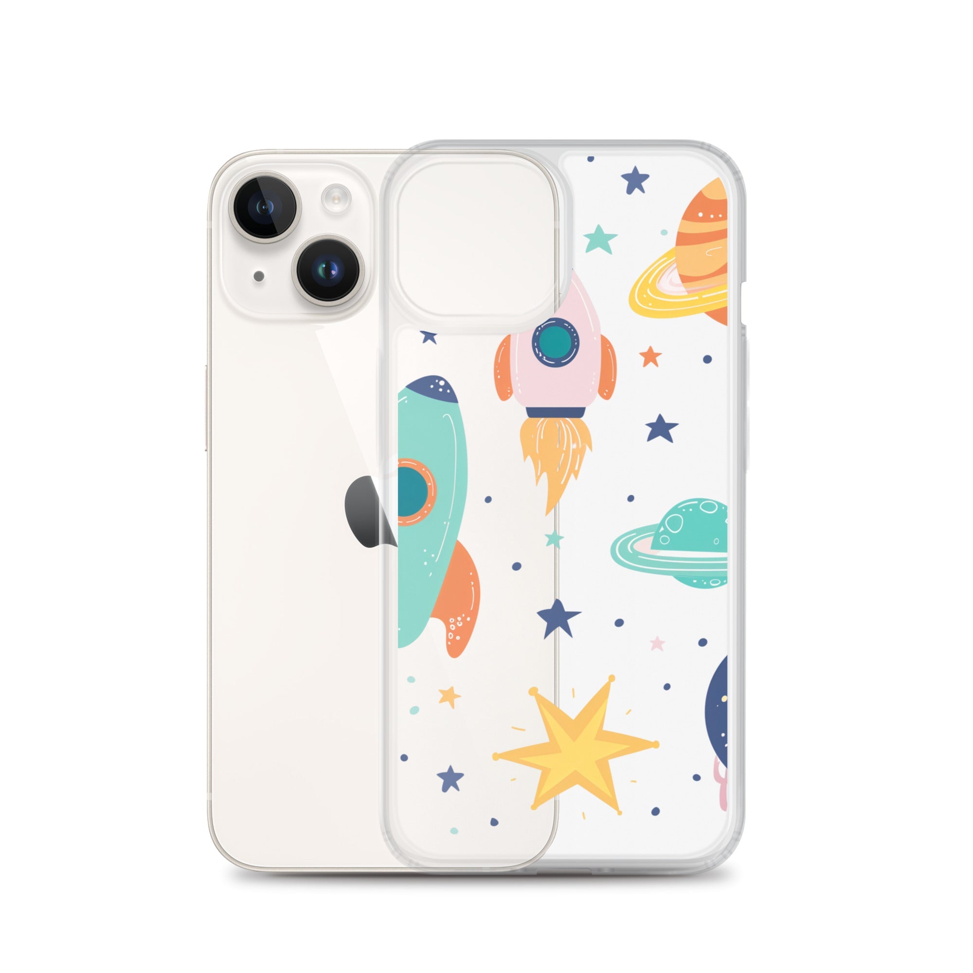 Funda transparente para iPhone - Stickers Astronomia - CeluMovil