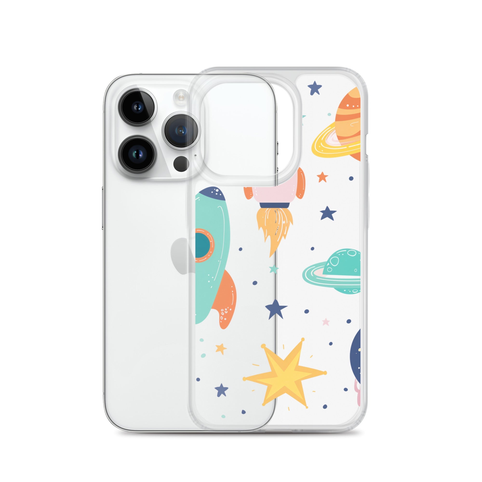 Funda transparente para iPhone - Stickers Astronomia - CeluMovil