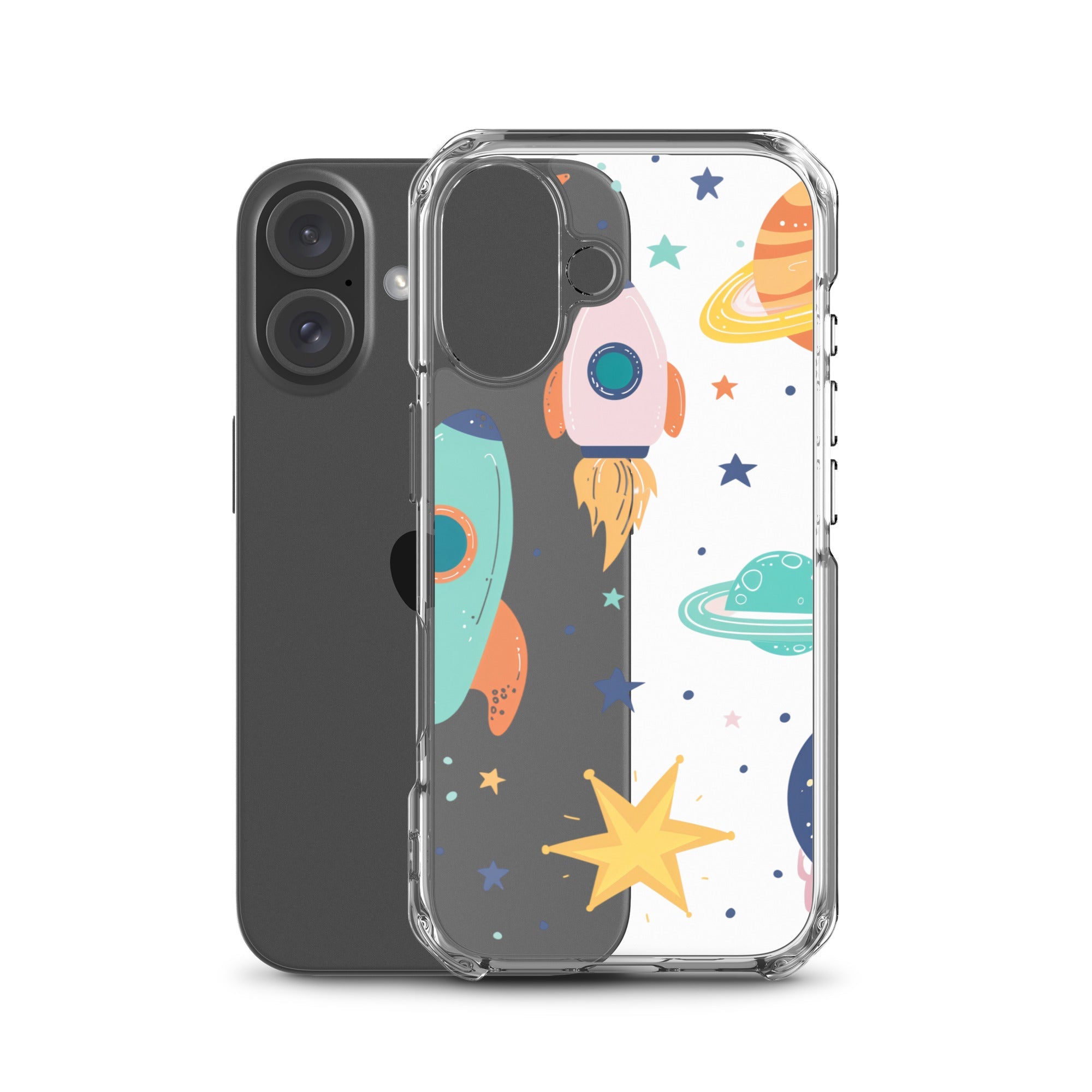 Funda transparente para iPhone - Stickers Astronomia - CeluMovil