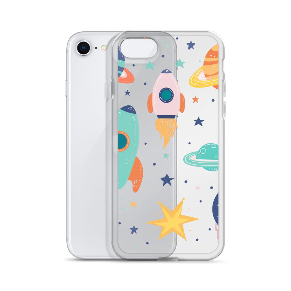 Funda transparente para iPhone - Stickers Astronomia - CeluMovil